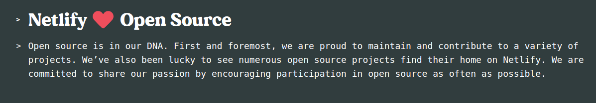 Netlify Loves Open Source